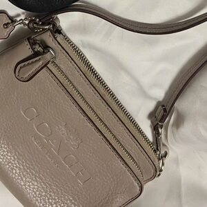 Coach Women's Beige Leather Crossbody Bag